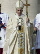 Image of Pope Francis celebrated the Easter Mass and focused on Christ and refugees (Reuters).