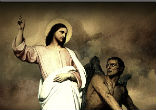 Image of Jesus being tempted in the Desert