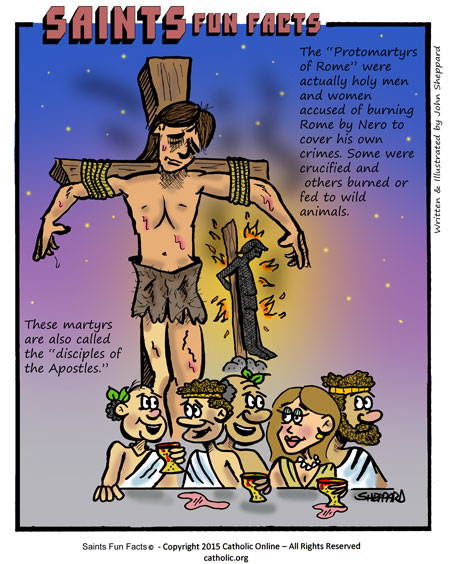 Saints Fun Facts for First Martyrs of the See of Rome