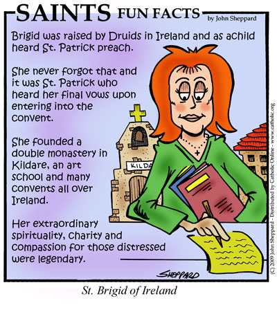 Saints Fun Facts for St. Brigid of Ireland