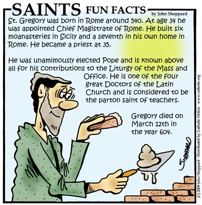 Saints Fun Facts for Pope Saint Gregory the Great