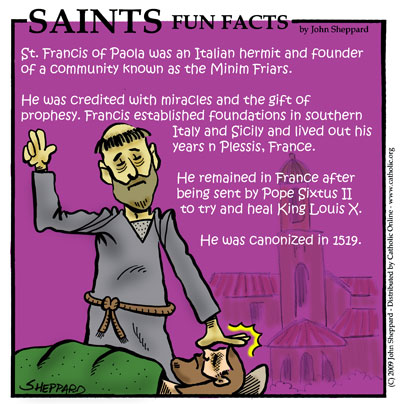 Saints Fun Facts for St. Francis of Paola